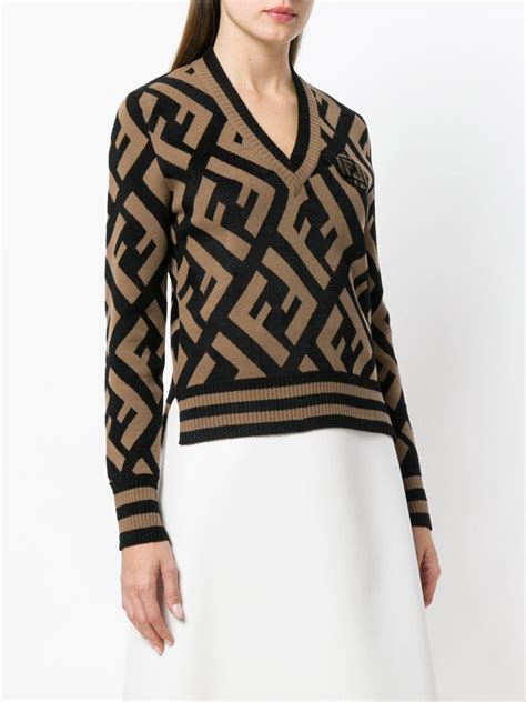 fendi original ff sweater|Fendi sweater women.